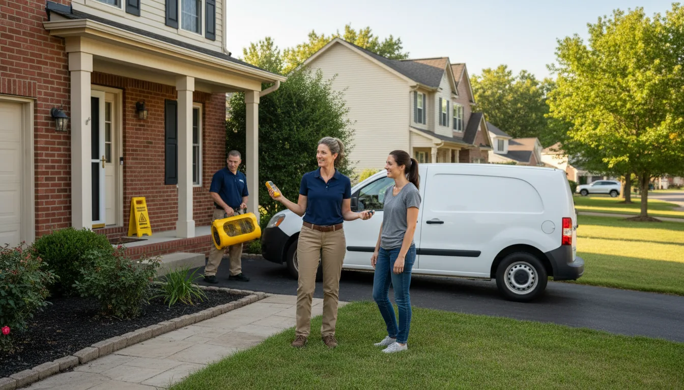 Residential water damage restoration in Sunburg, MN